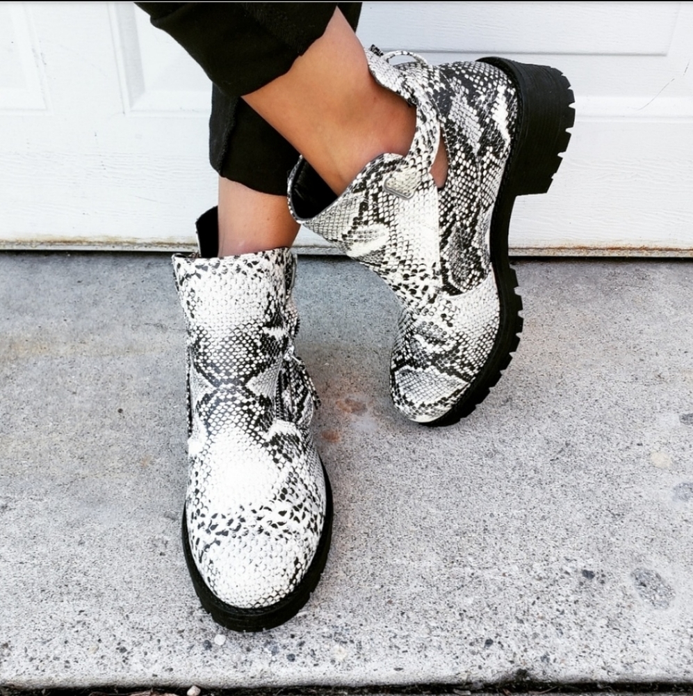 Snake Print Boot